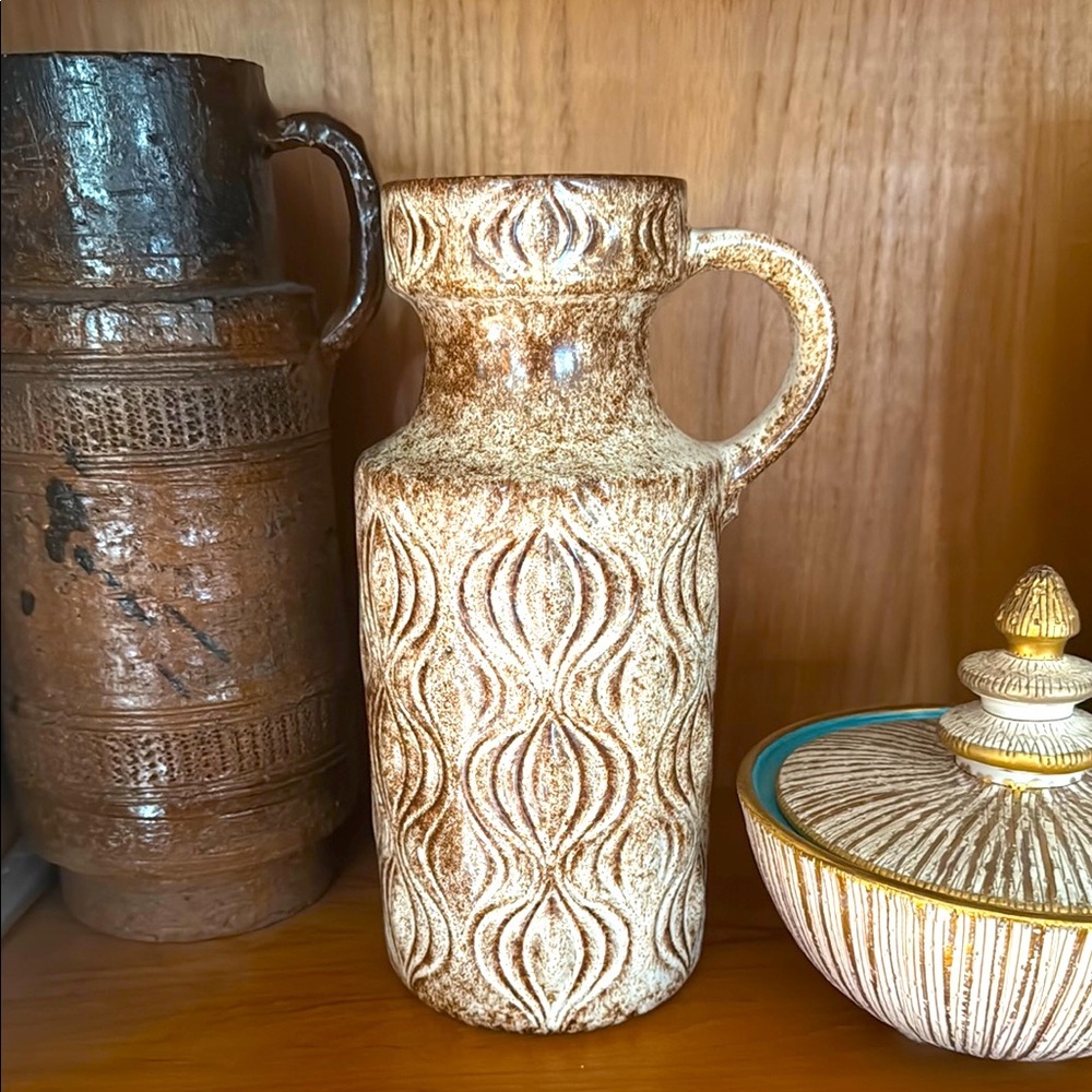 Mid Century Scheurich West German  Vase Onion Amsterdam Oswald Kleudgen 485-26